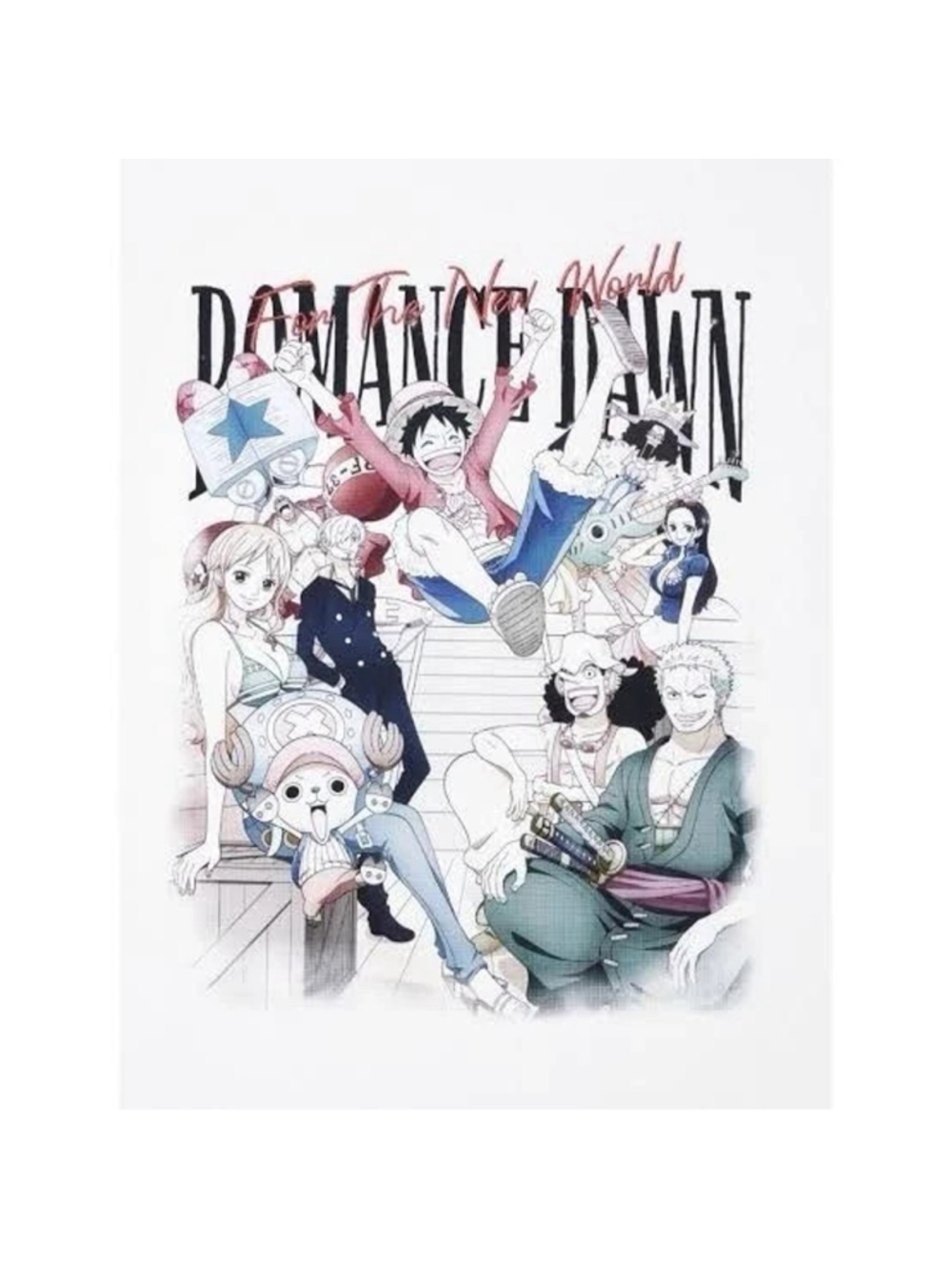 One Piece x Uniqlo collab Japan T-shirt Top Romance Down 25 Anniversary - Picture 2 of 2
